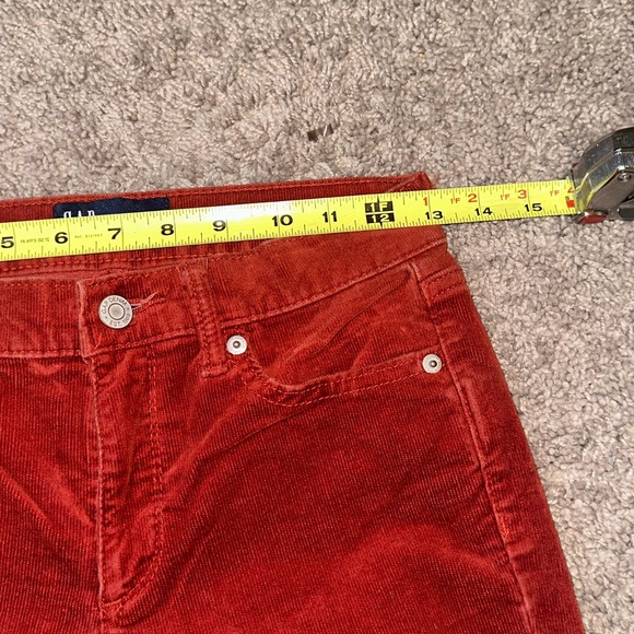 GAP Red/Burnt Red Corduroy Bootcut Jeans Size 25 Petite - Picture 5 of 7